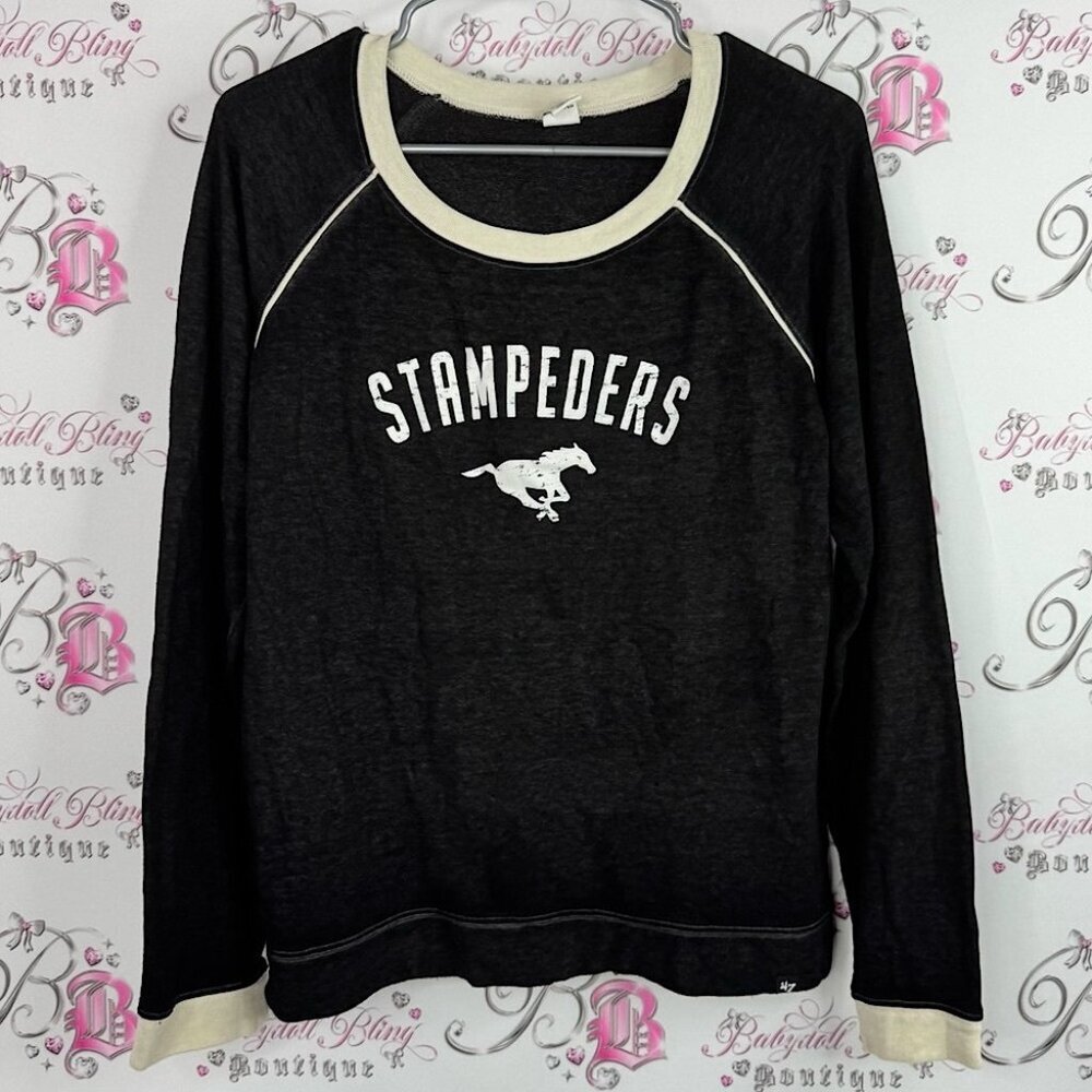 47 Stampeders Canada Calgary pull over long sleeve Graphic Sweatshirt